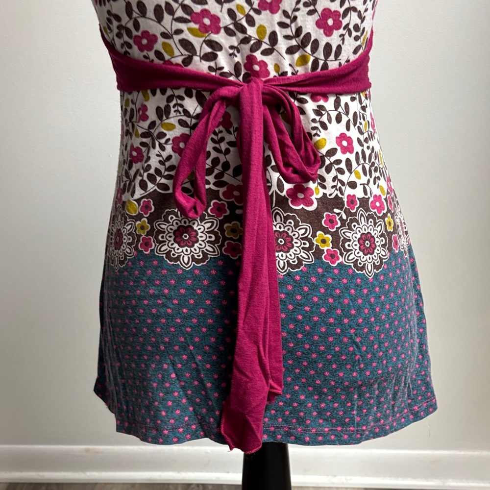 Y2K Floral V-Neck Blouse - Picture 6 of 15